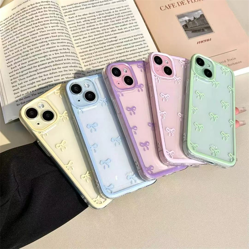 Phone Cases Pinterest - キャンディーカラーの蝶結びデザイン、iPhone 17 Air 16 15 14