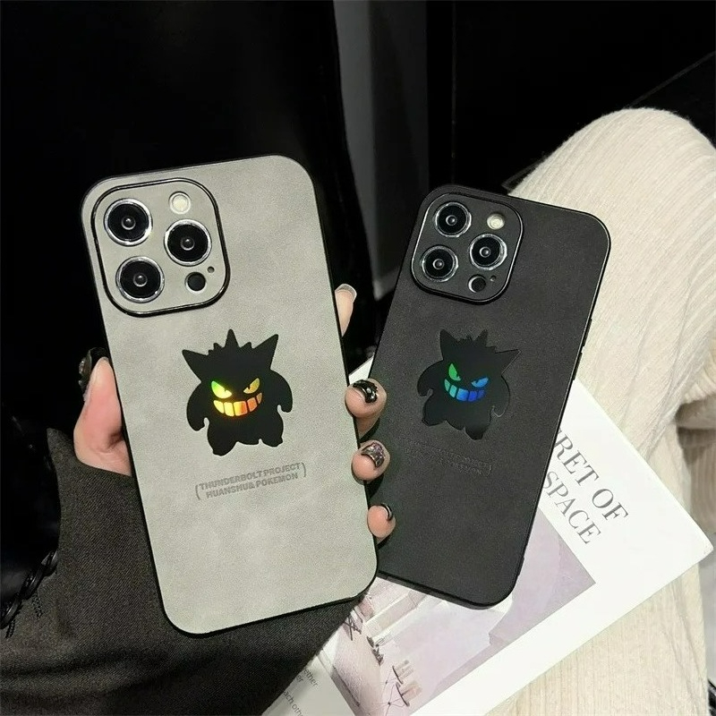 Phone Cases Leather - 漫画アニメゲンガー革風レーザー加工スマホケース iPhone 17Air 15 14 13
