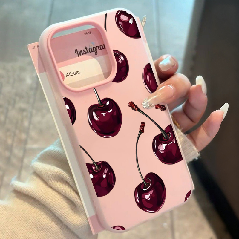 Phone Cases Red - レッドチェリーゼリー風スマホケース Samsung Galaxy S25 S24 S23