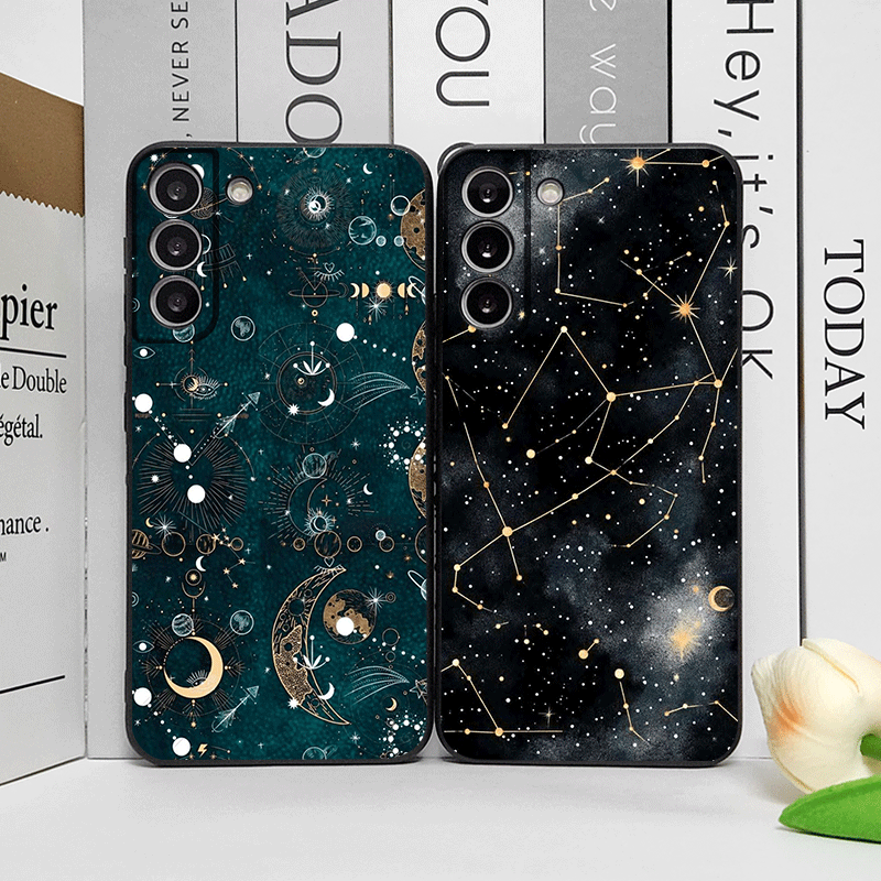 Phone Cases Oneplus - 神秘的な星空と月模様のスマホケース OnePlus 12 13R 11 10