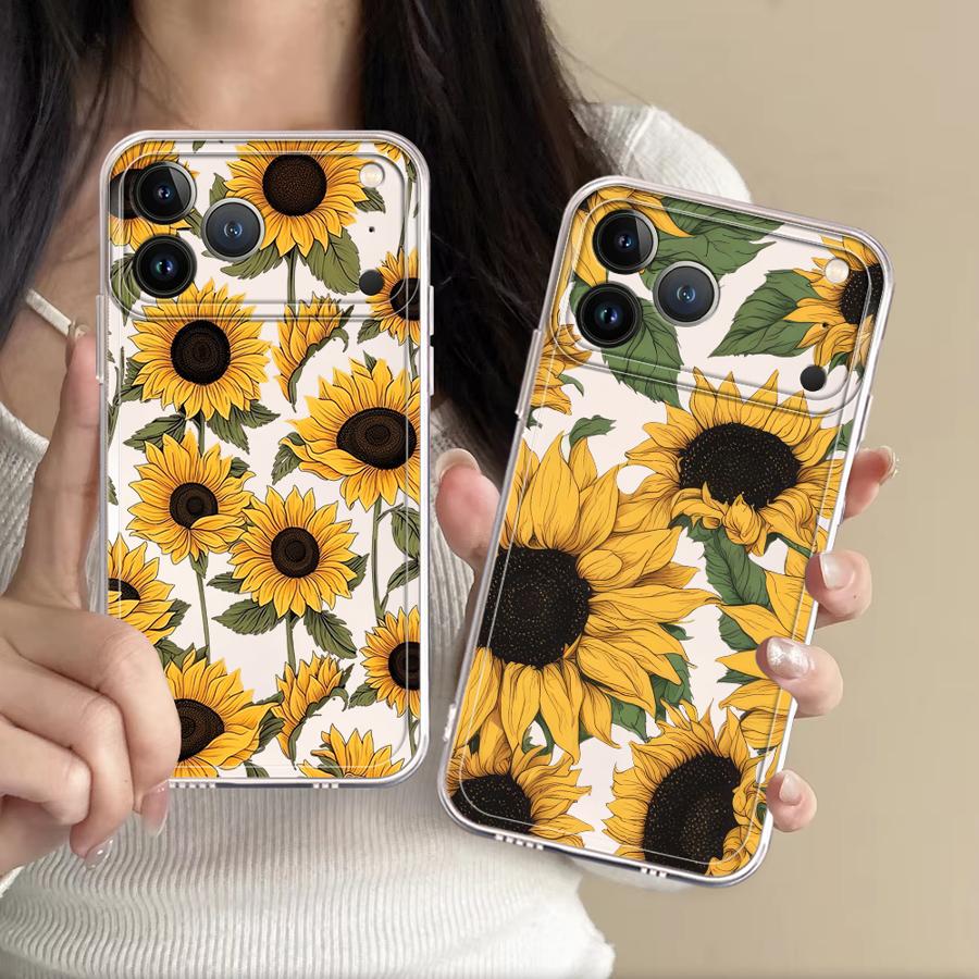 Phone Cases Xr Cute - かわいいひまわり柄ケース Apple iPhone 17 Pro Max