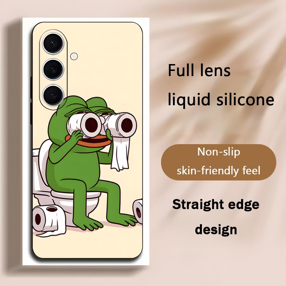 Phone Cases Galaxy S25 - 悲しいペペのカエルが描かれたクールなスマホケース、Samsung Galaxy S25 S24 S23 S22
