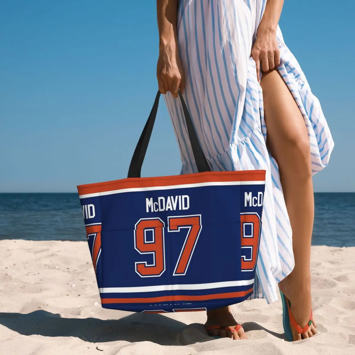 Phone Cases Edmonton - エドモントン・オイラーズ コナー・マクデイビッド ホームジャージ バックフォンケース ビーチトートバッグ ダッフルラージトートバッグ