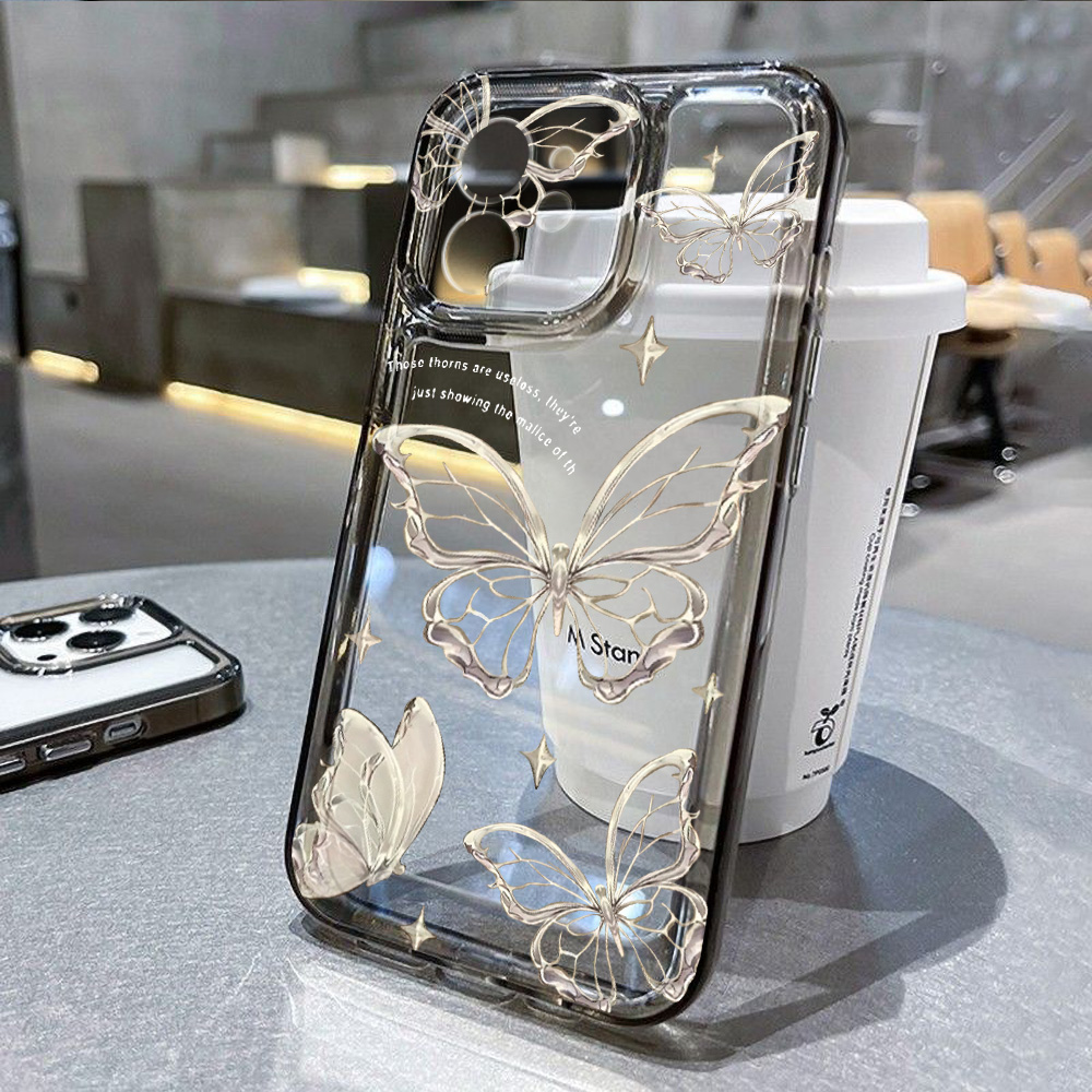 Phone Cases Pinterest - ゴールドバタフライフォンケース iPhone 17 16 15 18