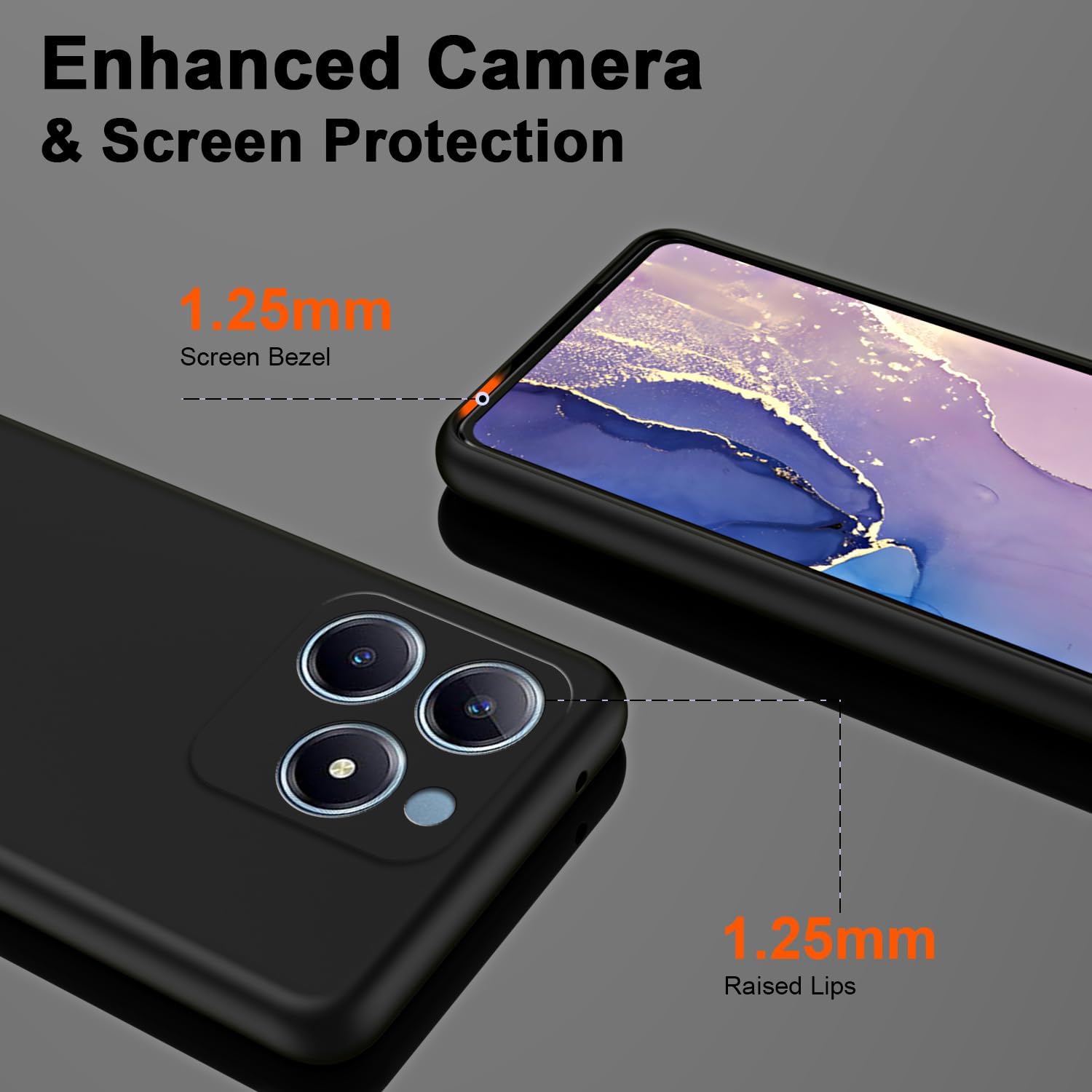 Realme用の柔軟なシリコンケース,c61,c63,c65 - Realme Note 50 のレビューと価格