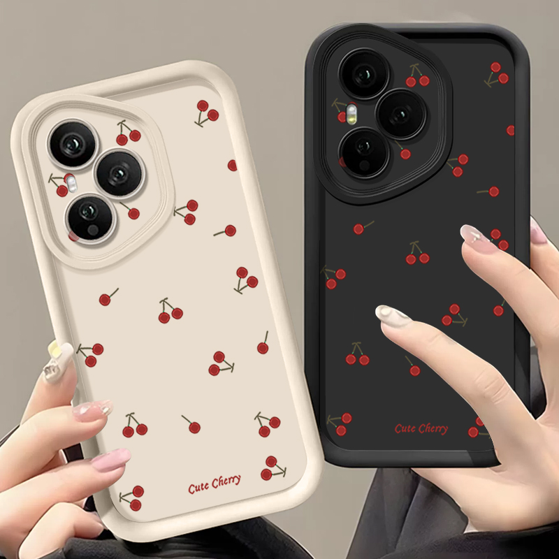 ミニレッドチェリープリントソフトTPUスマホケース Hono - Phone Cases Red のレビューと価格