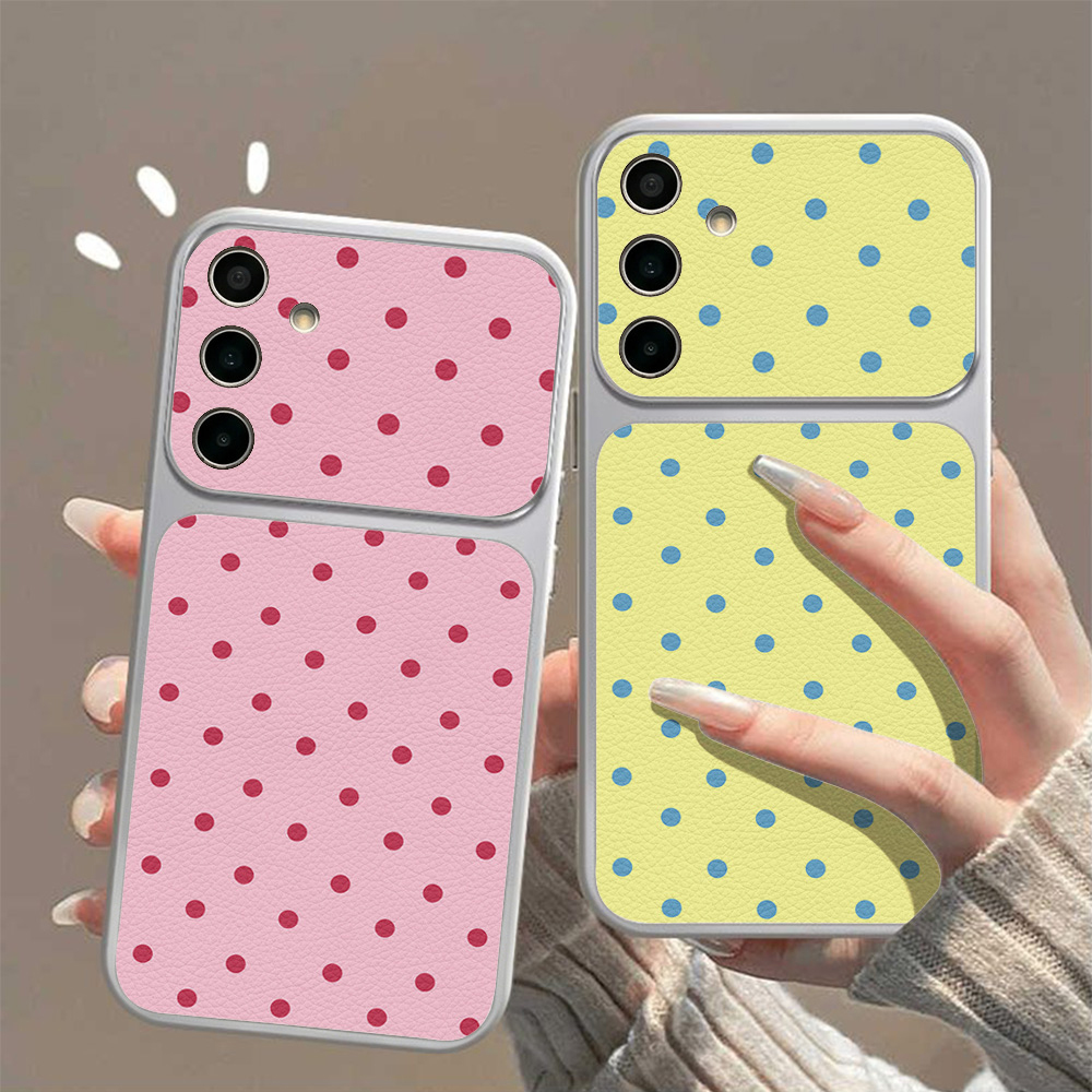 キャンディカラードットライチ柄スマホケース Samsung  - Phone Cases Leather のレビューと価格