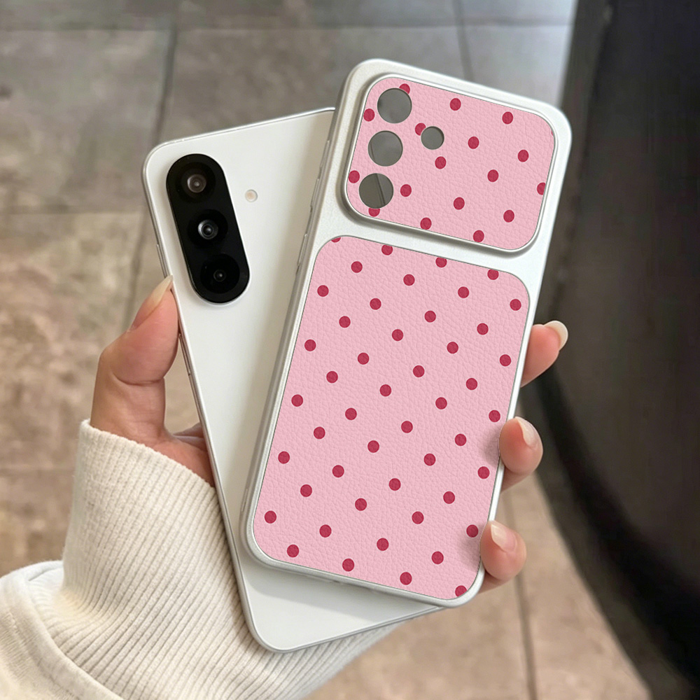 キャンディカラードットライチ柄スマホケース Samsung  - Phone Cases Leather のレビューと価格