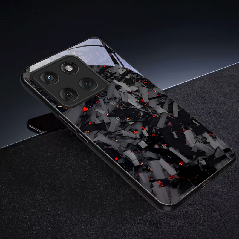 ダークな破片模様の黒いガラス製携帯電話ケース、モトローラモト - Phone Cases For Motorola のレビューと価格