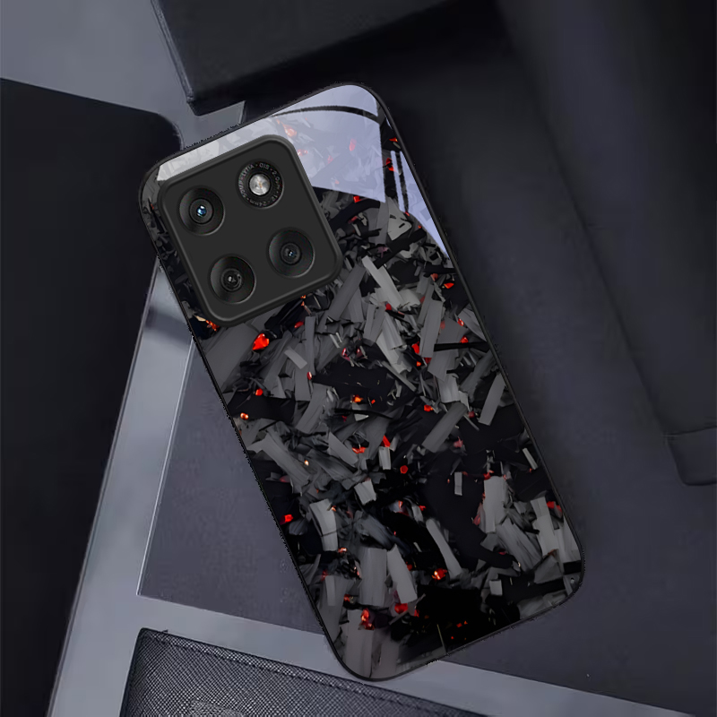 ダークな破片模様の黒いガラス製携帯電話ケース、モトローラモト - Phone Cases For Motorola のレビューと価格