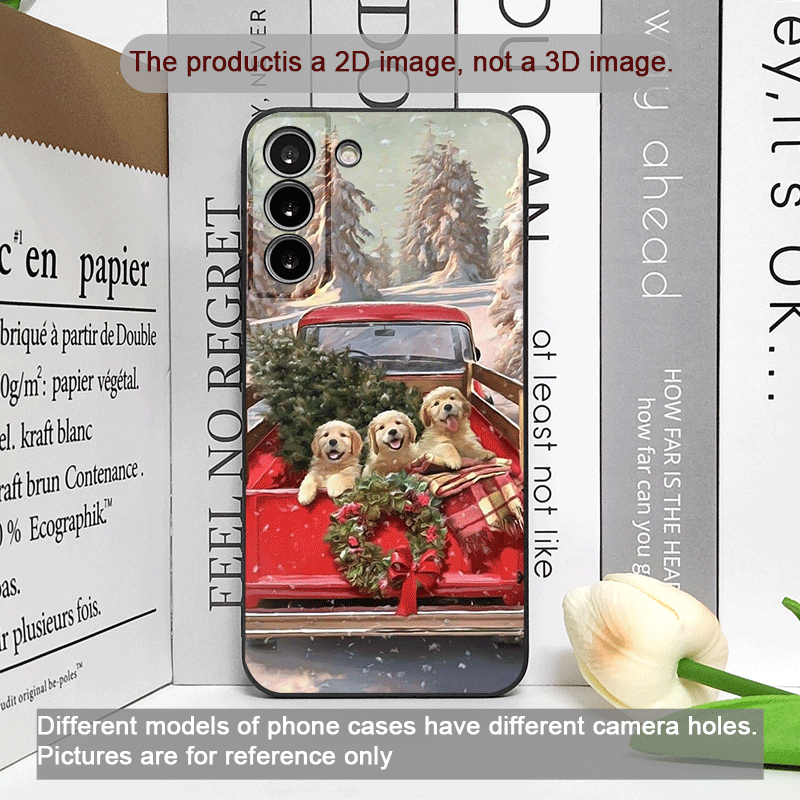 クリスマスのトラックと漫画の犬柄の携帯電話ケース、モトローラ - Phone Cases For Motorola のレビューと価格