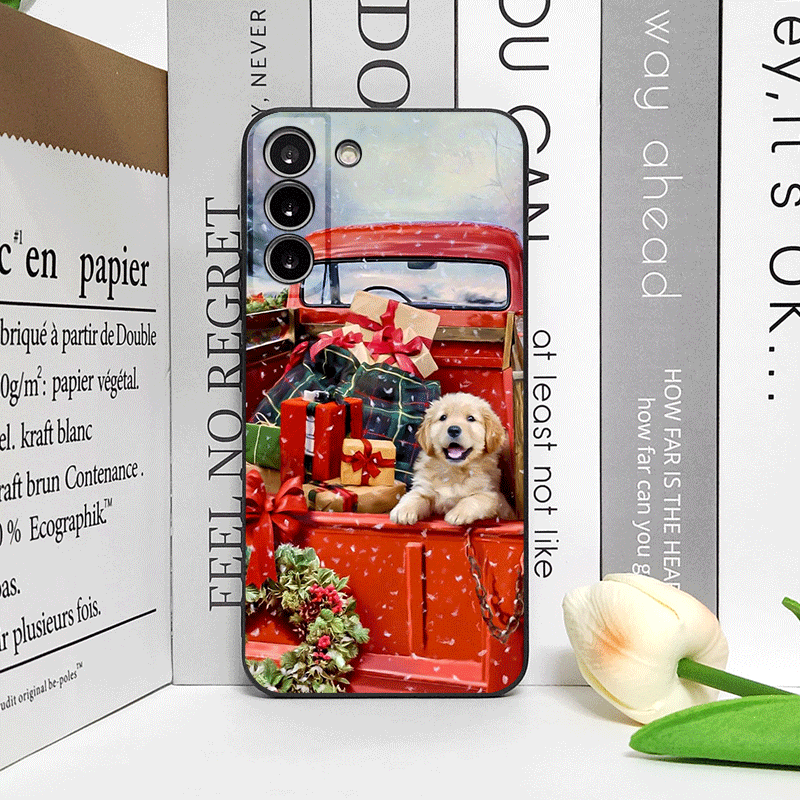 クリスマスのトラックと漫画の犬柄の携帯電話ケース、モトローラ - Phone Cases For Motorola のレビューと価格