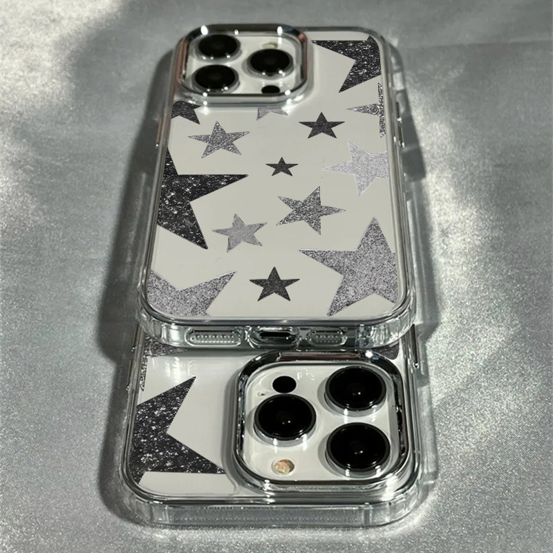 輝く星柄のトレンディな透明スマホケース iPhone 17  - Phone Cases Pinterest のレビューと価格