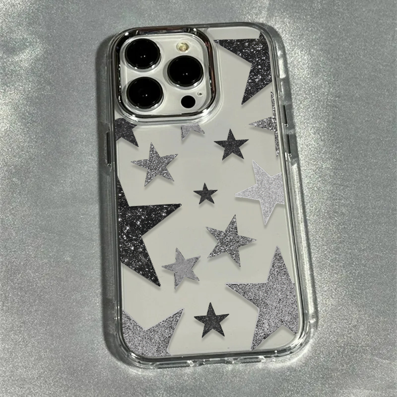 輝く星柄のトレンディな透明スマホケース iPhone 17  - Phone Cases Pinterest のレビューと価格