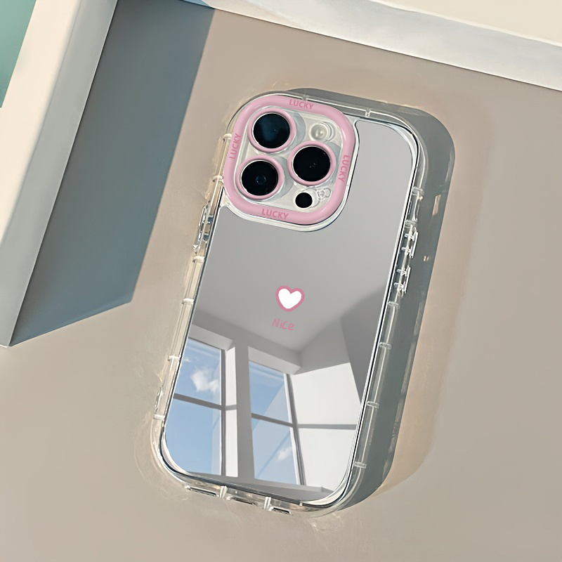 素敵なハート型メイクアップミラー付きスマホケース iPhon - Phone Cases Xr Cute のレビューと価格