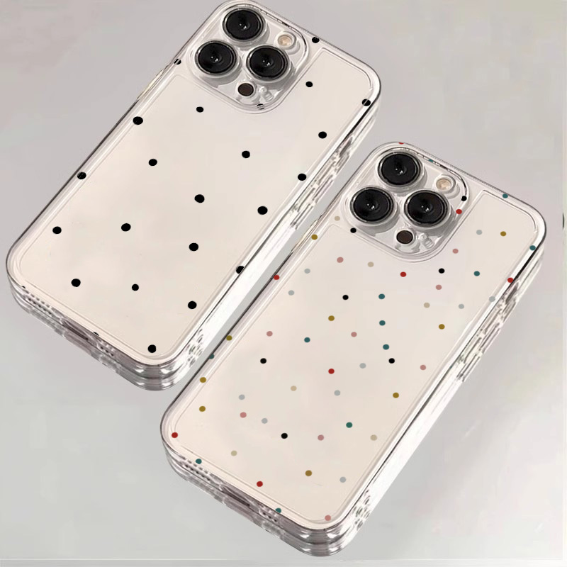 シンプルな黒の小さなドット柄透明スマホケース iPhone  - Phone Cases Pinterest のレビューと価格
