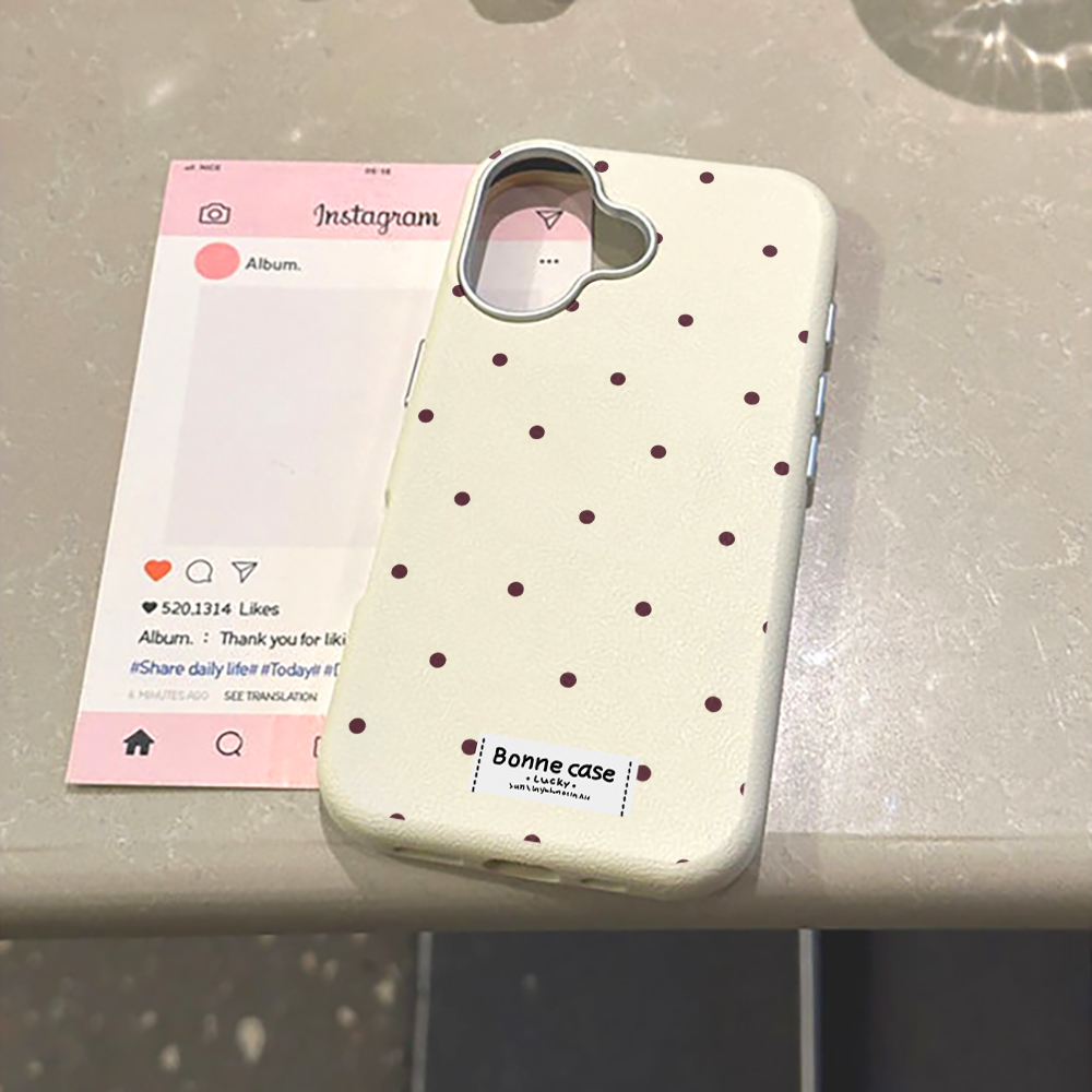 創造的でユニークな水玉模様のスマホケース Samsung G - Phone Cases Leather のレビューと価格