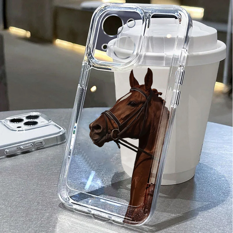 動物馬柄ソフトフォンカバーケース iPhone 17 Pro - Phone Cases Horse のレビューと価格