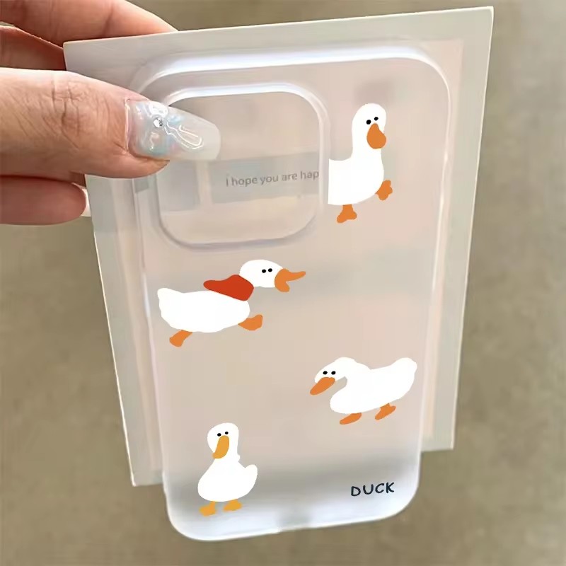 超キュートなアヒルの鳴き声マット半透明スマホケース iPho - Phone Cases Xr Cute のレビューと価格