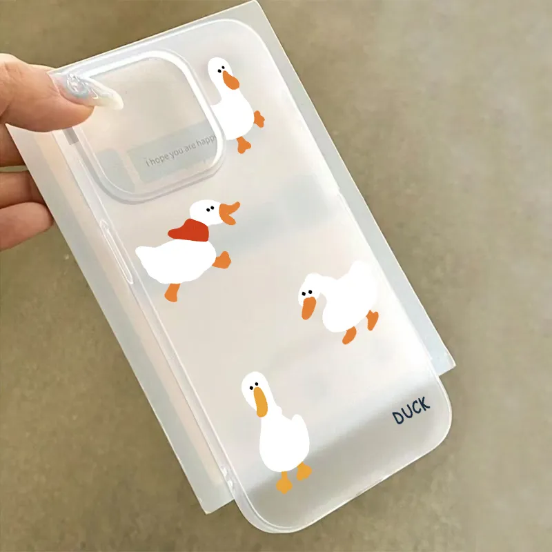 超キュートなアヒルの鳴き声マット半透明スマホケース iPho - Phone Cases Xr Cute のレビューと価格