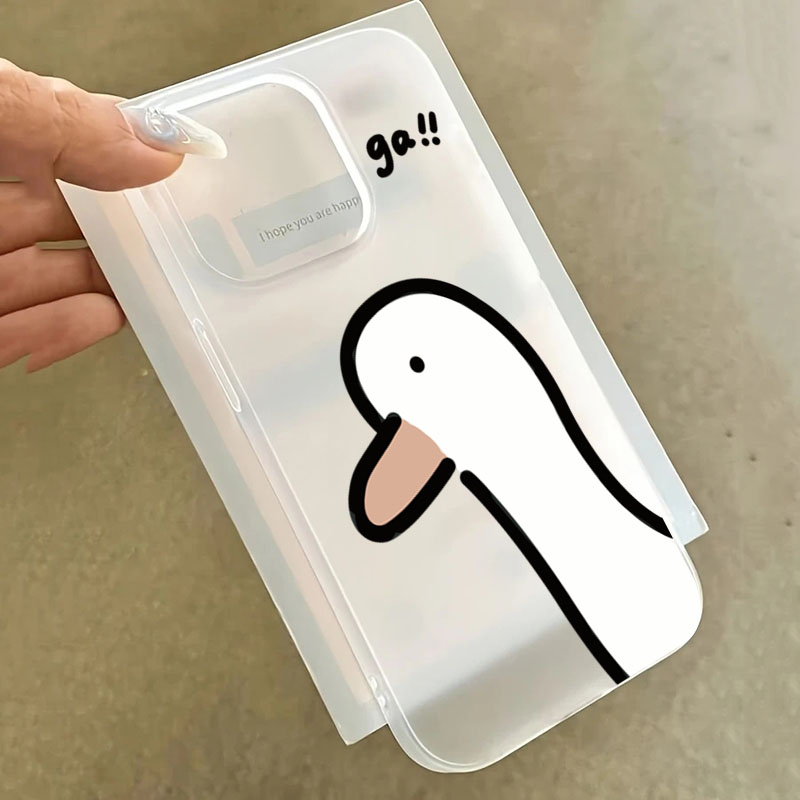 超キュートなアヒルの鳴き声マット半透明スマホケース iPho - Phone Cases Xr Cute のレビューと価格