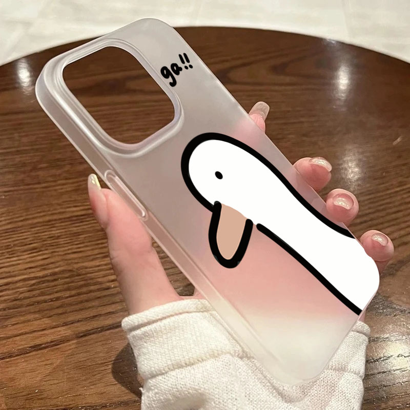 超キュートなアヒルの鳴き声マット半透明スマホケース iPho - Phone Cases Xr Cute のレビューと価格