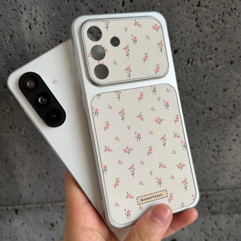 カメラウィンドウ付きフラワーデザインスマホケース Samsu - Phone Cases Leather のレビューと価格