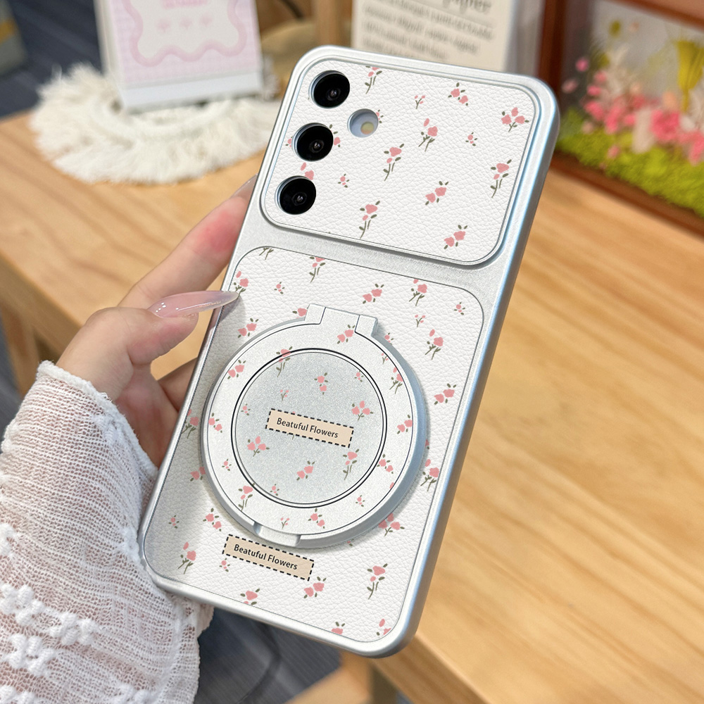 可愛いピンクの花柄スマホケース Samsung S26 S2 - Phone Cases Leather のレビューと価格