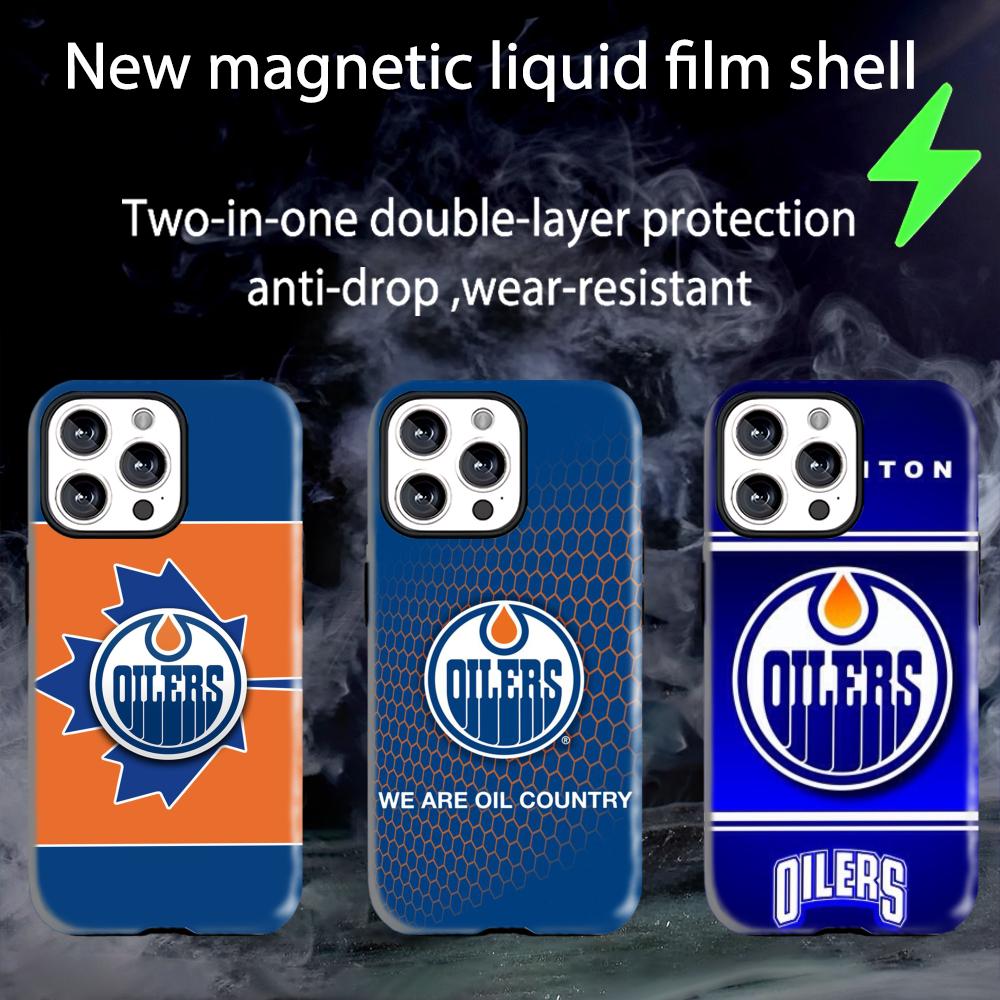 エドモントン・オイラーズ 磁気式2-in-1光沢シェル iP - Phone Cases Edmonton のレビューと価格