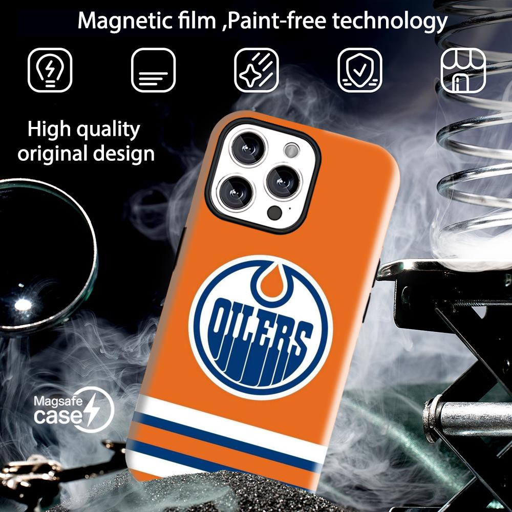 エドモントン・オイラーズ 磁気式2-in-1光沢シェル iP - Phone Cases Edmonton のレビューと価格