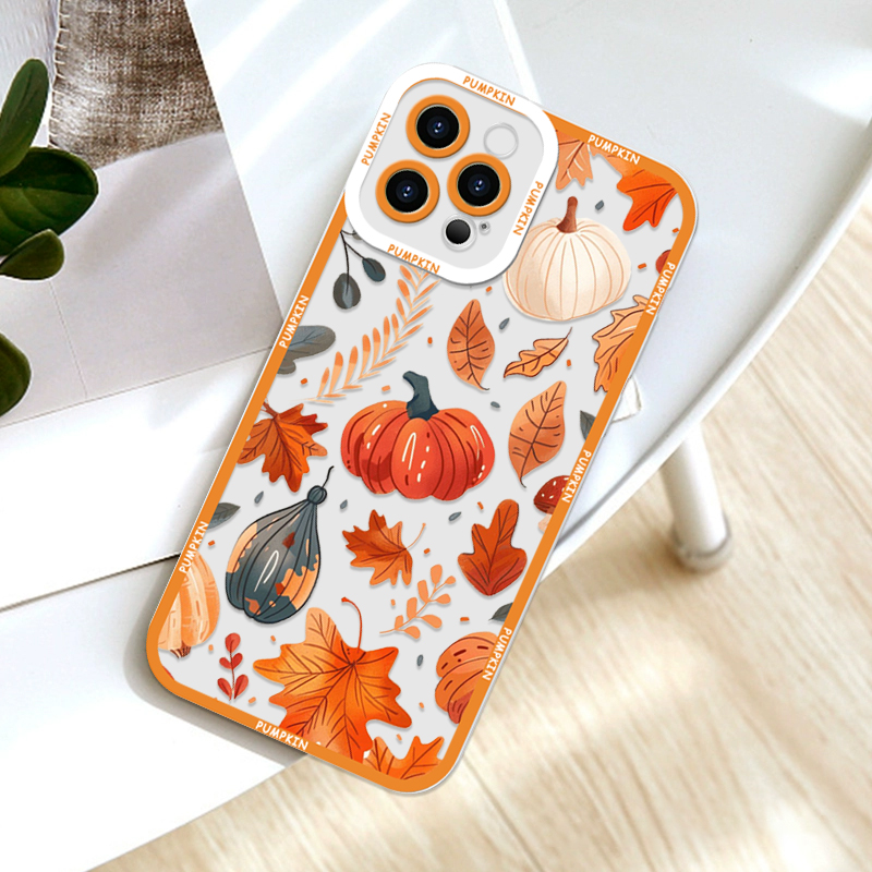 レトロな秋の紅葉とカボチャ柄のスマホケース Motorola - Phone Cases For Motorola のレビューと価格