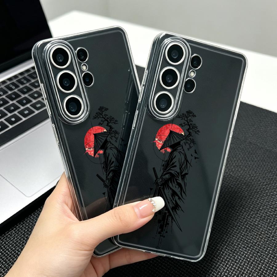 サムライと赤い太陽プリントケース Samsung Galax - Phone Cases Red のレビューと価格