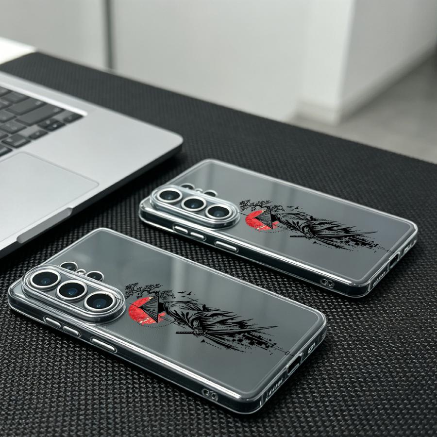 サムライと赤い太陽プリントケース Samsung Galax - Phone Cases Red のレビューと価格