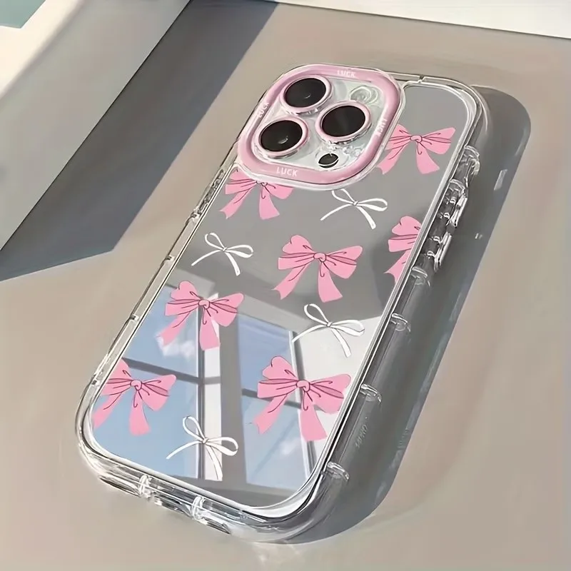 シンプルな青とピンクのリボンが可愛い女の子向けメイクアップミ - Phone Cases Xr Cute のレビューと価格