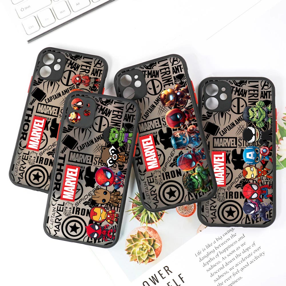 キュートなマーベルヒーローズ マット半透明ケース iPhon - Phone Cases Xr Cute のレビューと価格