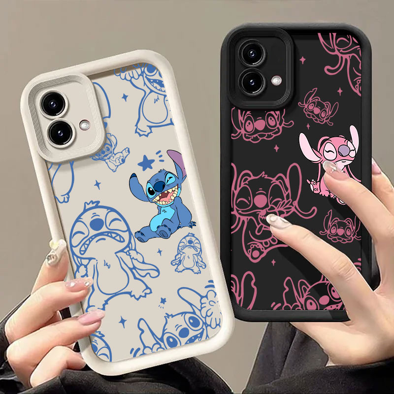 スティッチとエンジェルの漫画風スマホケース Motorola - Phone Cases For Motorola のレビューと価格