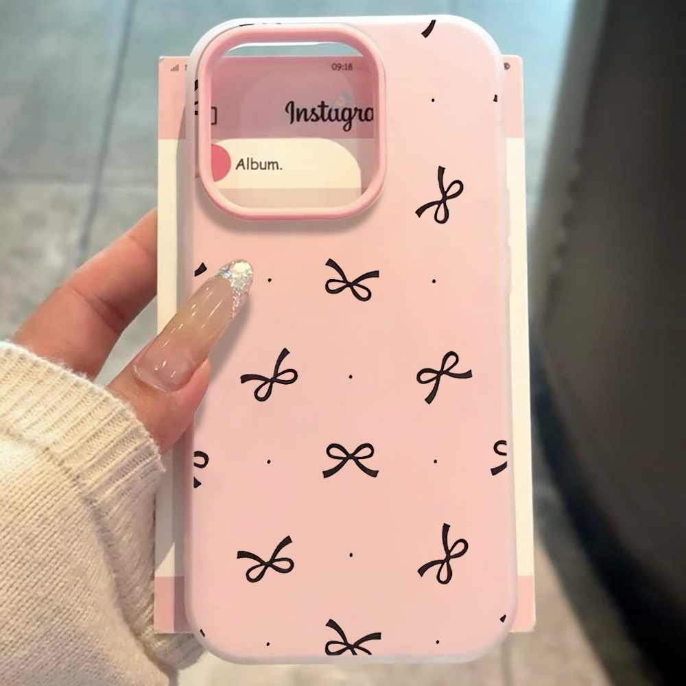 可愛いリボン柄のINS風スマホケース iPhone 17 1 - Phone Cases Durable のレビューと価格