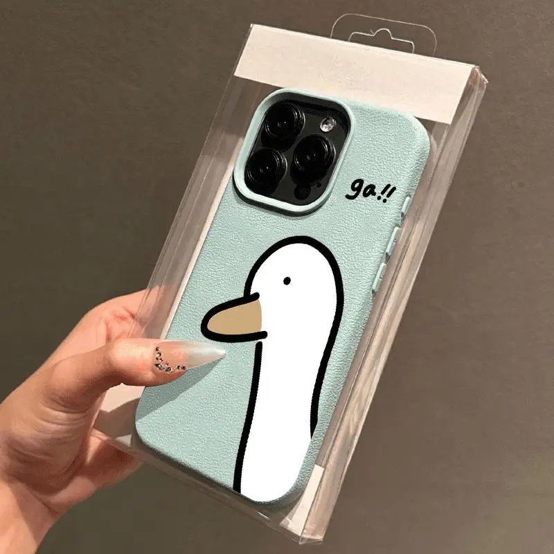 漫画風のかわいいアヒル柄のiPhoneケース（iPhone  - Phone Cases Xr Cute のレビューと価格