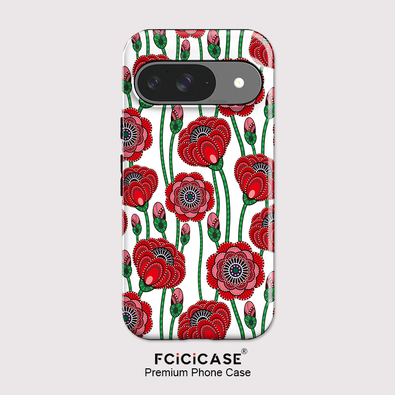 Fcicicase アクリルマットフォンケース Google - Phone Cases Red のレビューと価格