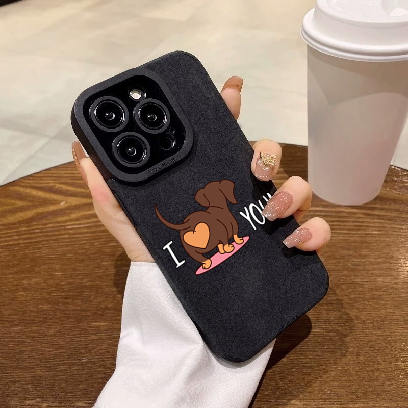 かわいいダックスフントのハート柄スマホケース iPhone  - Phone Cases Xr Cute のレビューと価格
